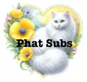 Sublimation Print White Cat Yellow Heart Ready To Press Heat Transfer