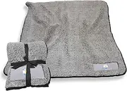 Logo Brands Argentina Men's National Soccer Frosty Fleece Sherpa Blanket - Ultra-Soft 50 x 60 Plush Throw with Team Color Trim- Cozy & Warm Perfect for Game Day