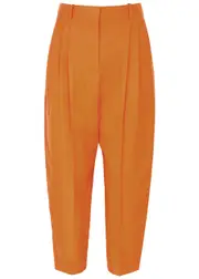 Stella Mccartney Cropped Tapered Trousers - Orange - 40 (UK8 / S) 40 (UK8 / S)
