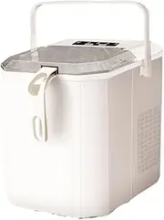 Countertop Ice Cube Maker, Portable Ice Cube Maker Machines, Ice Ready in 6-8 Mins, 2 Bullet Ice Sizes, No Plumbing Self-Cleaning, Ice Maker Machine with Ice Scoop/Basket for Home/Kitchen/Office/Bar