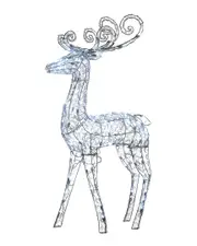 National Tree Company 48in Ice Crystal Bead Standing Deer