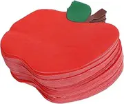CIYODO 100pcs Red Apple Shaped Napkins Back to School Party Supplies for Classrooms Celebrations Cheerful Teacher Decor Elegant Tissue for Kindergarten Events