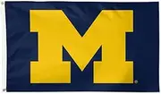 Michigan Wolverines 3x5 Flag, Made by Wincraft, Indoor/Outdoor Use, Sewn Ends, Brass Grommets