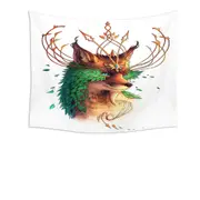 Animal Painting Royal Fox Tapestry