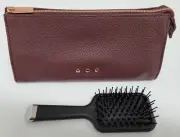 ghd Limited Edition Mini Paddle Brush & Burgundy Vegan Travel Bag