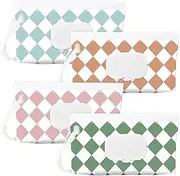 SANNIX 4 Pcs Baby Wipes Holder Dispenser, Portable Refillable Baby Wet Wipes Pouch Container Reusable Travel Case