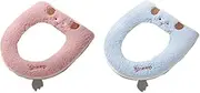 Universal Zipper Toilet Mat Cartoon Lamb Wool Toilet Seat Toilet Mat Bathroom Accessories & Light Blue