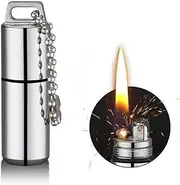 Mini Kerosene Lighter - 48 * 14 mm Capsule Lighter, Portable Lighter Keychain, EDC Gear Waterproof Tiny Peanut Lighter for Survival and Emergency Use