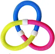 Fitness Accessories Multi Function Weighted Hula Hoop Soft Female Adult Children Fitness (Color : Multicolored, Size : 1000g)