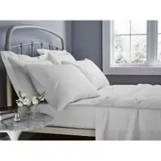 Harper Home Super King Egyptian Cotton Fitted COMBO SET 500TC - 50cm wall White