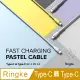 【Ringke】Type-C 轉 Type-C [Fast Charging Cable 粉彩快速充電傳輸線－2M（紫﹧藍﹧白﹧黃）