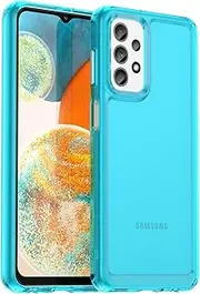 Compatible with Samsung Galaxy A73 5G Case,Shockproof Protective Cover,Compatible with Samsung Galaxy A73 5G Transparent TPU Soft Shell Phone Case Cover Blue