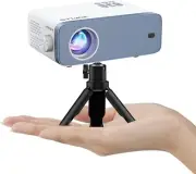 Mini Projector, VOPLLS 1080P Full HD Supported Video Projector, Portable Outdoor