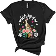 [Generic] Whippet Girl Cute Happy Mother's Day Flowers Paws Matching Family Group Unisex T-Shirt