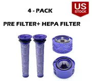 4x Pre/Post Motor HEPA Filters For Dyson DC58 DC59 DC62 V6 Stick Vacuum Cleaner