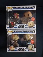Star Wars PoP! Maul VS Vizla & Jar Jar VS Grievous - Exclusive 2 Pack Figures