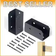 Weather-Resistant Stainless Steel Railing Bracket Set - 12 Pcs for Instant Setup