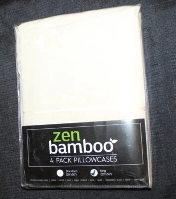 New Zen Bamboo 4 pack pillowcase - King sized
