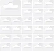 Folding Tags Hook, 100 PCS Self-Adhesive Hanging Tabs for Store Products, Retail Displaying (4.5 x 4cm/1.77 x 1.57in)