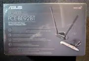 ASUS PCE-BE92BT WiFi 7 PCI-E Adapter with 2 External Antennas. Supporting 6GHz