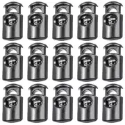 50 Pcs Single Hole Plastic Toggle Spring Cord Lock for Drawstring Bungee Lock