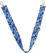 GOOHOCHY Adjustable Vintage Banjo Strap with Floral Prints Creative Musical Instrument Accessory Lightweight Flexible Design for Comfort for Banjo Ukulele More