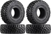 58mm 1.0 Tires Mud Terrain Tires for TRX4M Axial SCX24 1/24 1/18 RC Crawler