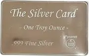 Silver Card 1 Ounce With Certificate of Authenticity from Pyromet