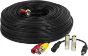 150 Feet Pre-Made All-In-One Siamese BNC Video and Power CCTV Security Camera Ca
