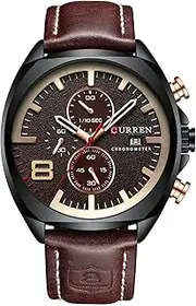 [zolyet] Men Watch Chronometer Moveme Busin Casual Wrist Watch Coffee