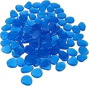 JOINPAYA 100Pcs Luminous Garden Rocks Glow Dark Aquarium Pebbles for Fish Tank Decor for Plant Pots Bonsai Walkways and Edging Durable and