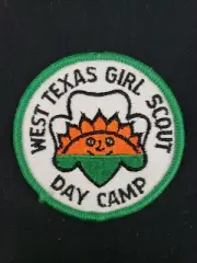 Vintage 3" West Texas Girl Scouts Day Camp Patch Badge