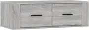 Hanging TV Cabinet Grey Sonoma 80x36x25 cm - Engineered Wood Wall-Mounted TV Unit for Living Room, Space-Saving & Stylish Storage Solution