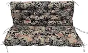 Outdoor Swing Cushions 3/2/4 Seater Replacement, Porch Bench Cushion with Backrest Thick 4" Patio Furniture Cushion with Ties Loveseat Overstuffed Seat Pads for Patio,Porch, Garden(#5,40X40in)