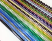 Effetre Moretti 27 Rod Assortment Set 104 COE Transparent Incl. 2 Filigrana Rods