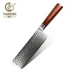 YARENH Damascus Vegetable Nakiri Knife Professional Slicing Knives Best Chef Kni