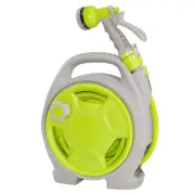 Hose Reel 15M Retractable Portable Garden Water Brass Auto Rewind Spray Gun AU