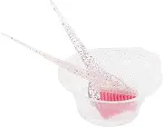 BATHVEVE 1Set Hair Coloring Bowl and Brush Kit Durable Hair Dye Mixing Bowl with Flexible Brushes for Easy Application for Salon Use and Home Hair Tinting