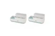 2PK Joseph Joseph EasyStore 24.9cm Bathroom Makeup Caddy Storage Organiser Blue