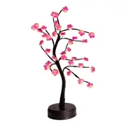 LED Bonsai Tree Fairy Light Plum Blossom Desk Table Bedside Lamp Party Decor