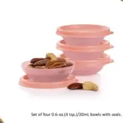 Tupperware Mini Cereal Bowl Set Of 4 New