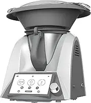 Automatic Cooking Machine, 1500W Electric Multifunctional Food Processor with 7 Inch Tft Screen, 17 Functions, 37-160℃ Temperature Adjustable, for Kitchen Restaurant White