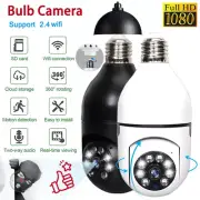 360° Panoramic WiFi IP IR E27 Light Bulb Camera 1080P HD Wireless Home Security