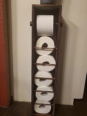 Handcrafted/handmade Wooden Toilet Paper Stand And Holder For Bathroom