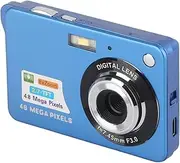 4K Digital Camera, 48MP Mini Children Video Camera, 2.7in LCD Display, 8X Zoom Anti Shake Vlogging Camera for Photography Continuous (Blue)