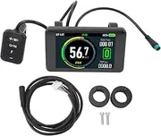 Electric Cycling LCD Display Screen, ABS Watertight Electric Cycle Display Meter, Lightweight Small Electric Cycle LCD Screen Panel for Modification