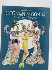 Carmen Miranda Paper Dolls UNCUT Vintage 1982 Brazilian Fashion 31 Costumes Ch14