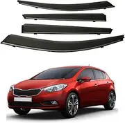 Car Window Deflectors, Compatible with KIA K3S HB MK1 2012-2018 Window Visors Vent Rain Sun Deflector Guards