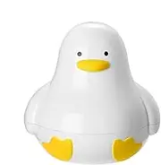 Egg Boiler, Egg Cooker, 4-Capacity Charming Duck Shaped Rapid Steamer with Lid for Quick Breakfast, Kitchen Cooking, 6.02x5.91 Inches, Aluminum PP Material