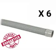 MX6, MX8 , T3, T5 - 6 X 1M HOSES - ZODIAC / BARRACUDA POOL CLEANER GREY GENUINE